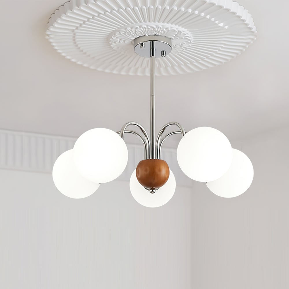 Polpgne Chrome Chandelier - Lumpaz