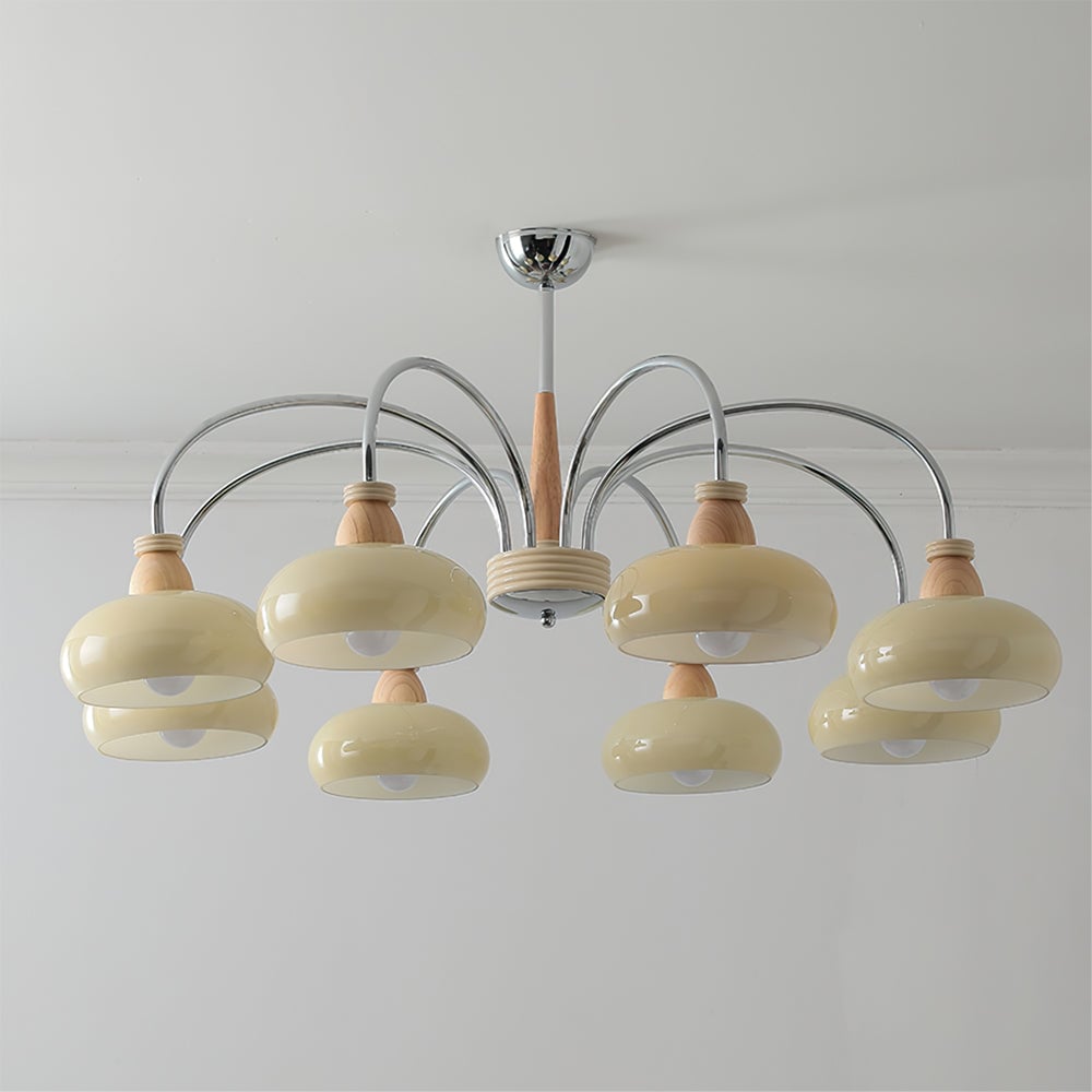 Persimmon Wood Chandelier - Lumpaz