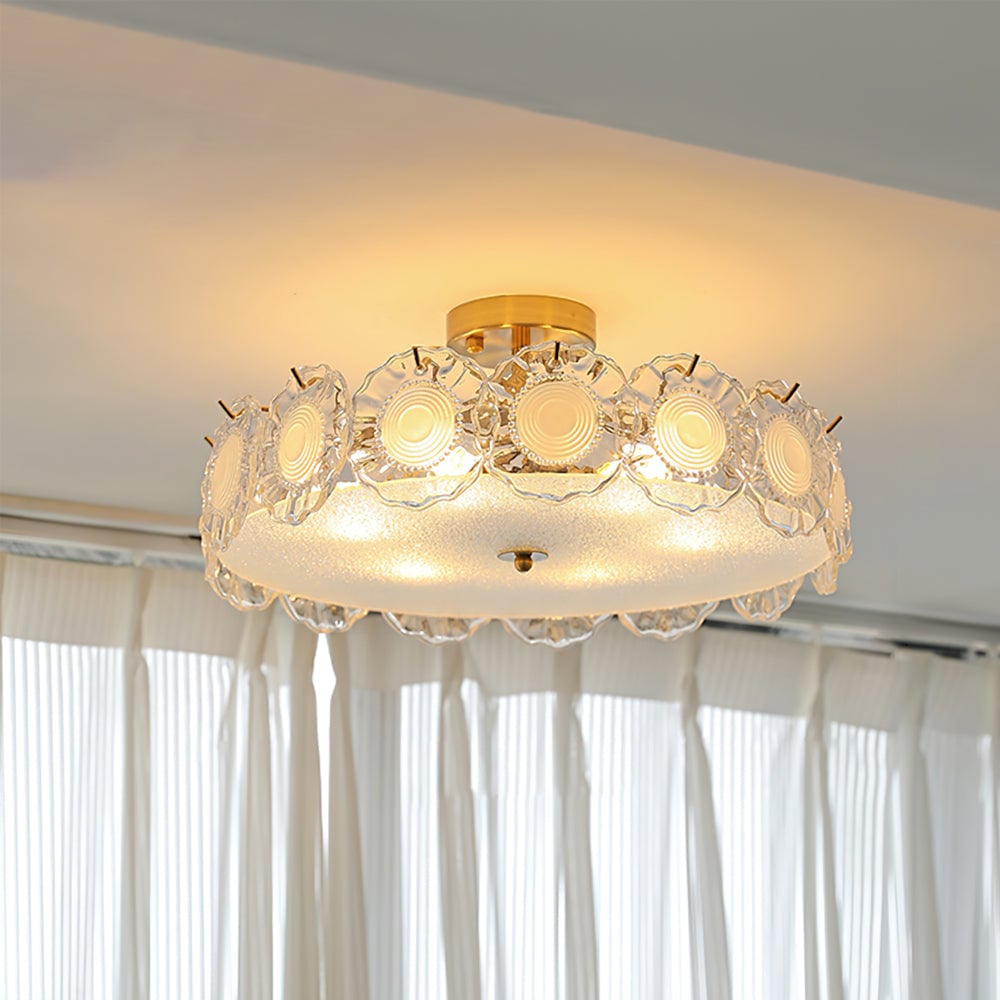 Pobllem Glass Ceiling Lamp - Lumpaz