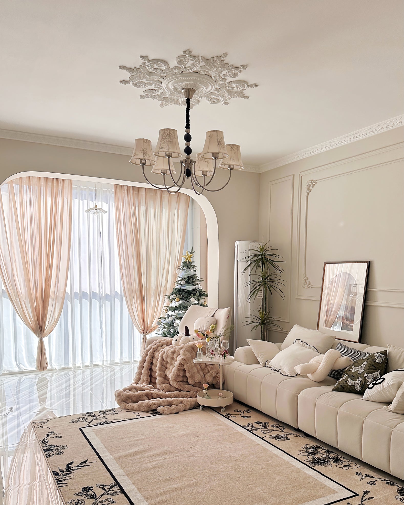 Orchid Fabric Chandelier - Lumpaz