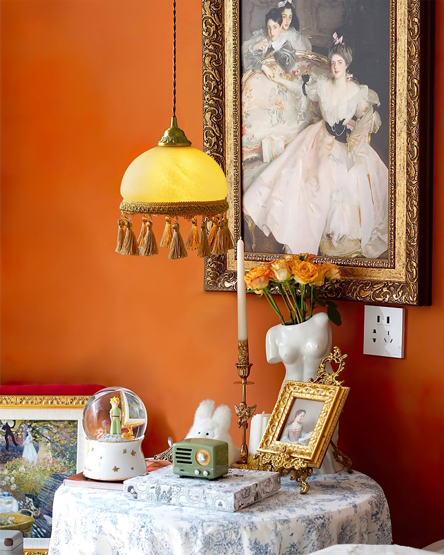 French Tassels Brass Pendant Light - Lumpaz