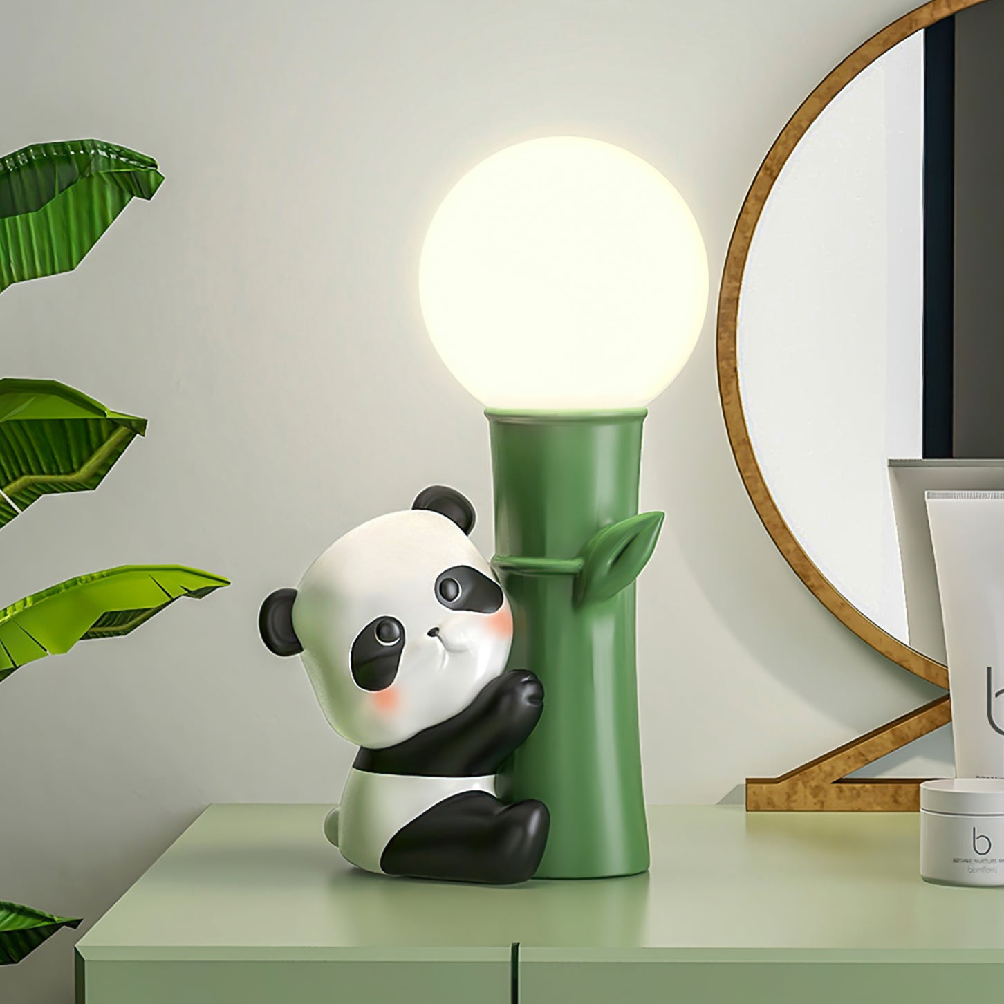 Panda Bamboo Table Lamp - Lumpaz