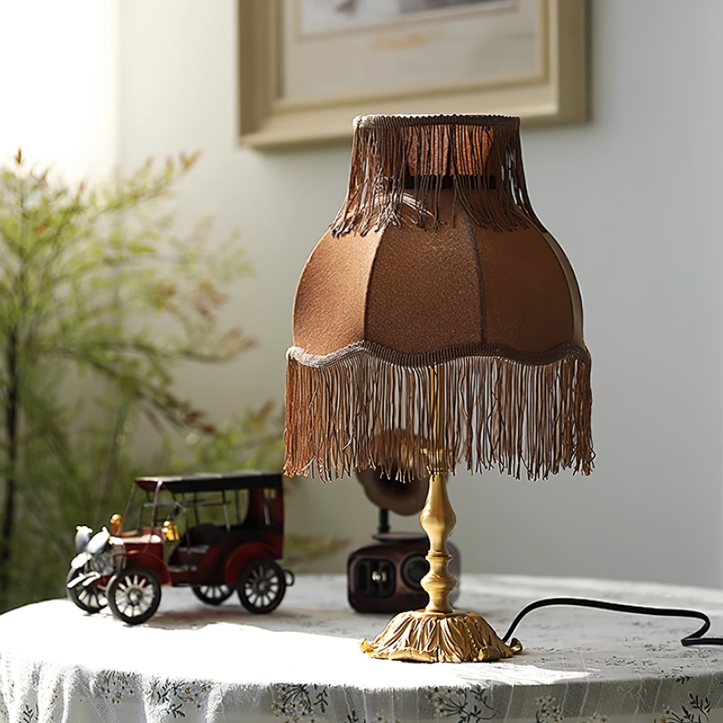 Tassel table lamp shade discount