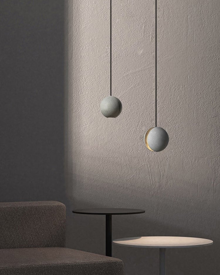 Moon Cement Pendant Lamp - Lumpaz