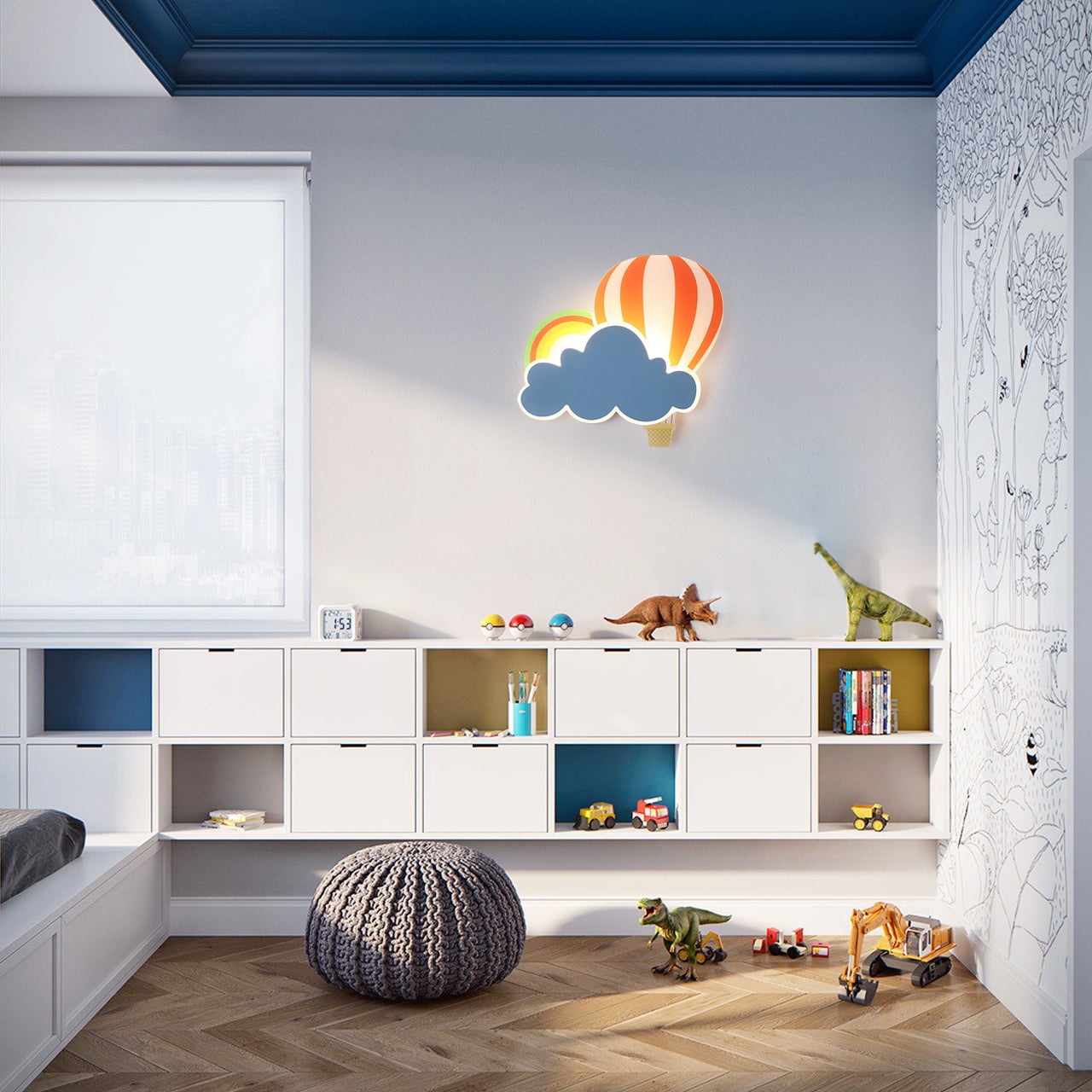 Hot Air Balloon Wall Lamp - Lumpaz