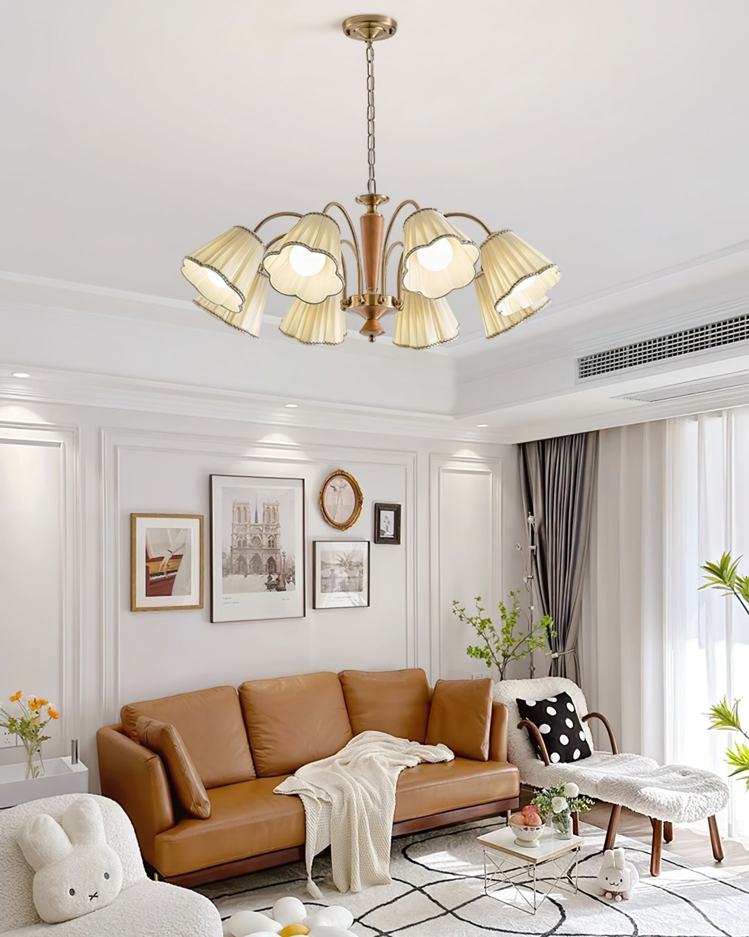 Florentine Fabric Chandelier - Lumpaz