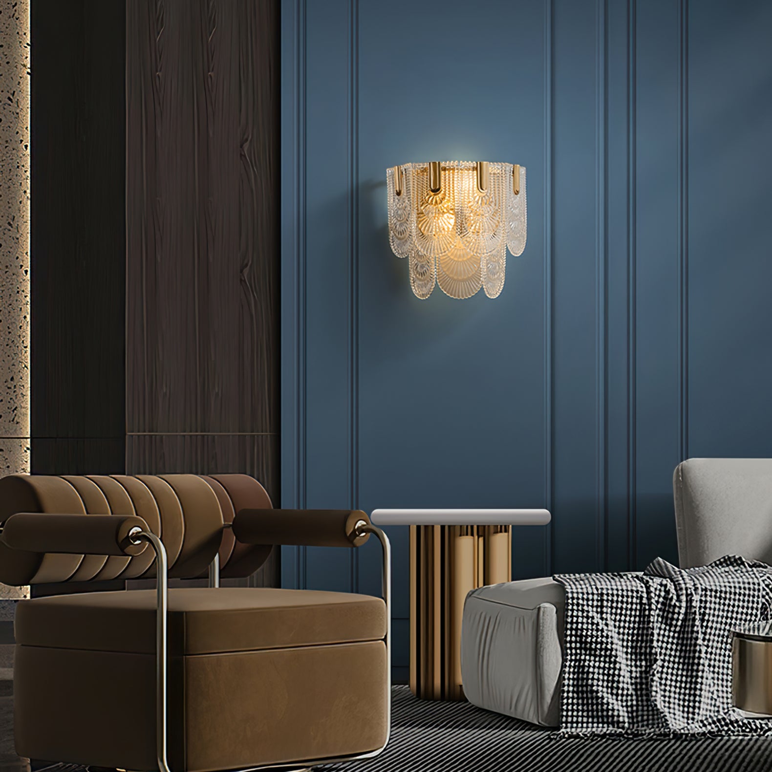 Giulia Brass Wall Lamp - Lumpaz