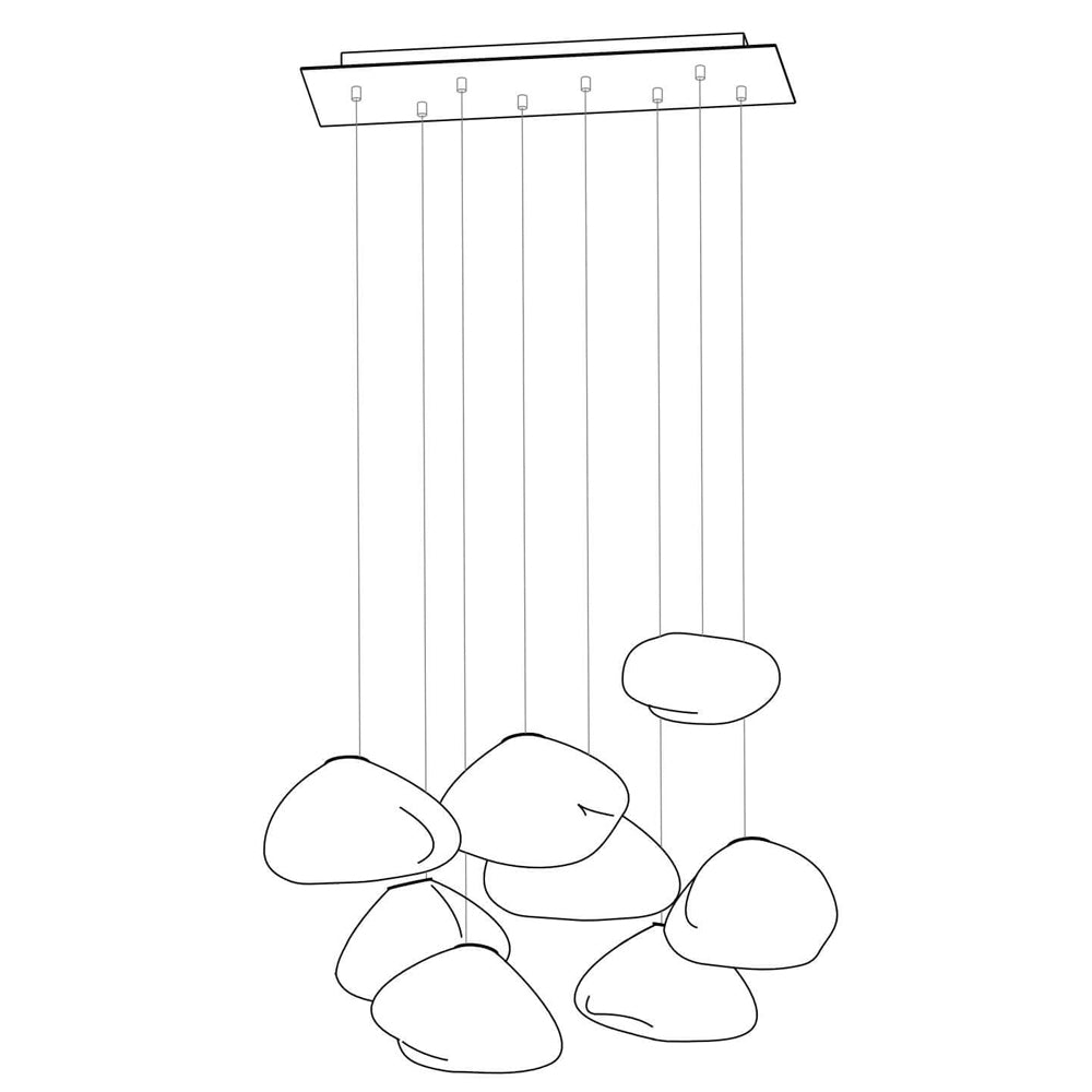 73 Random Glass Pendant Light - Lumpaz