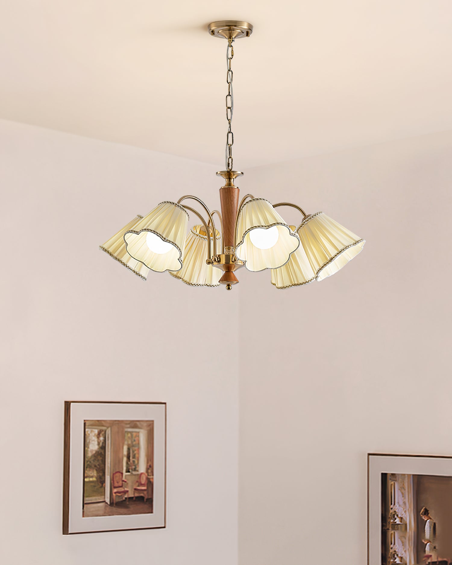 Florentine Fabric Chandelier - Lumpaz