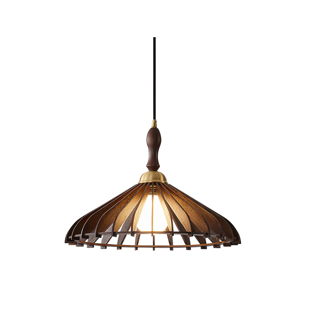 Umbrella Wood Pendant Lamp - Lumpaz