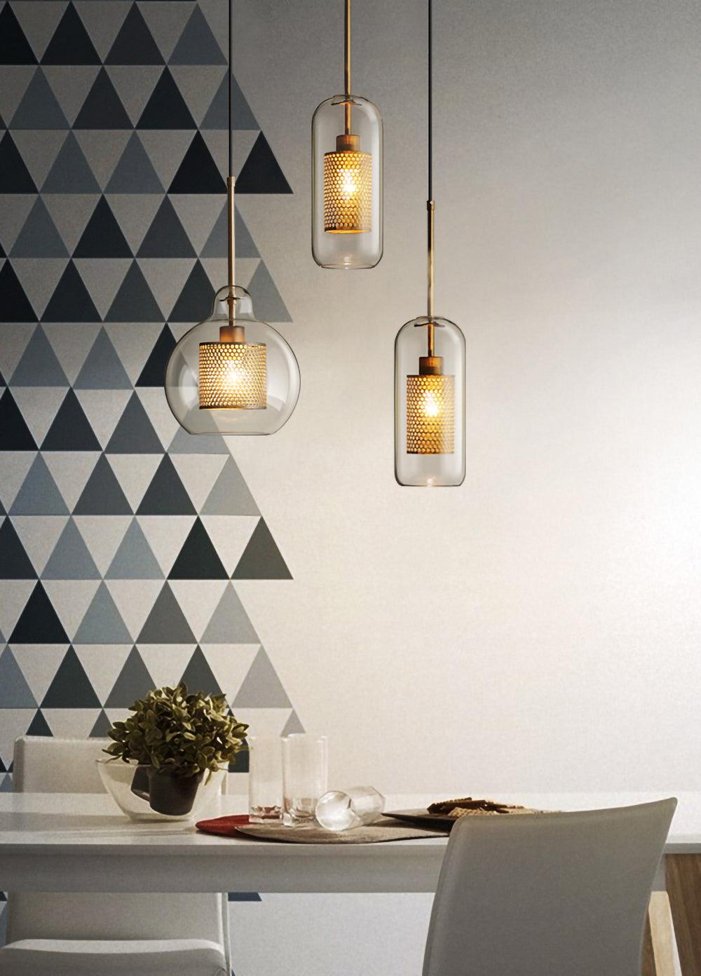 Chiswick Glass Pendant Light - Lumpaz