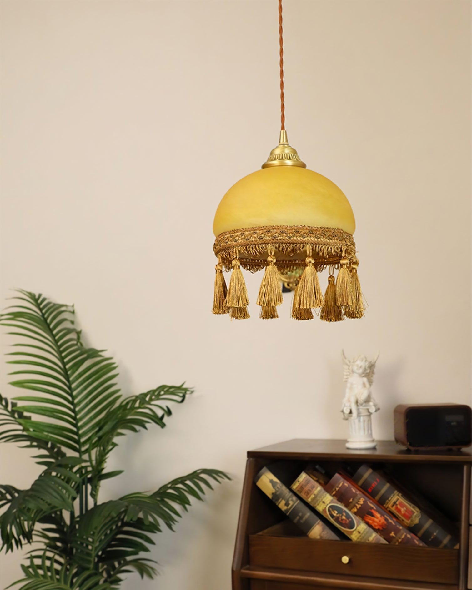 French Tassels Brass Pendant Light - Lumpaz
