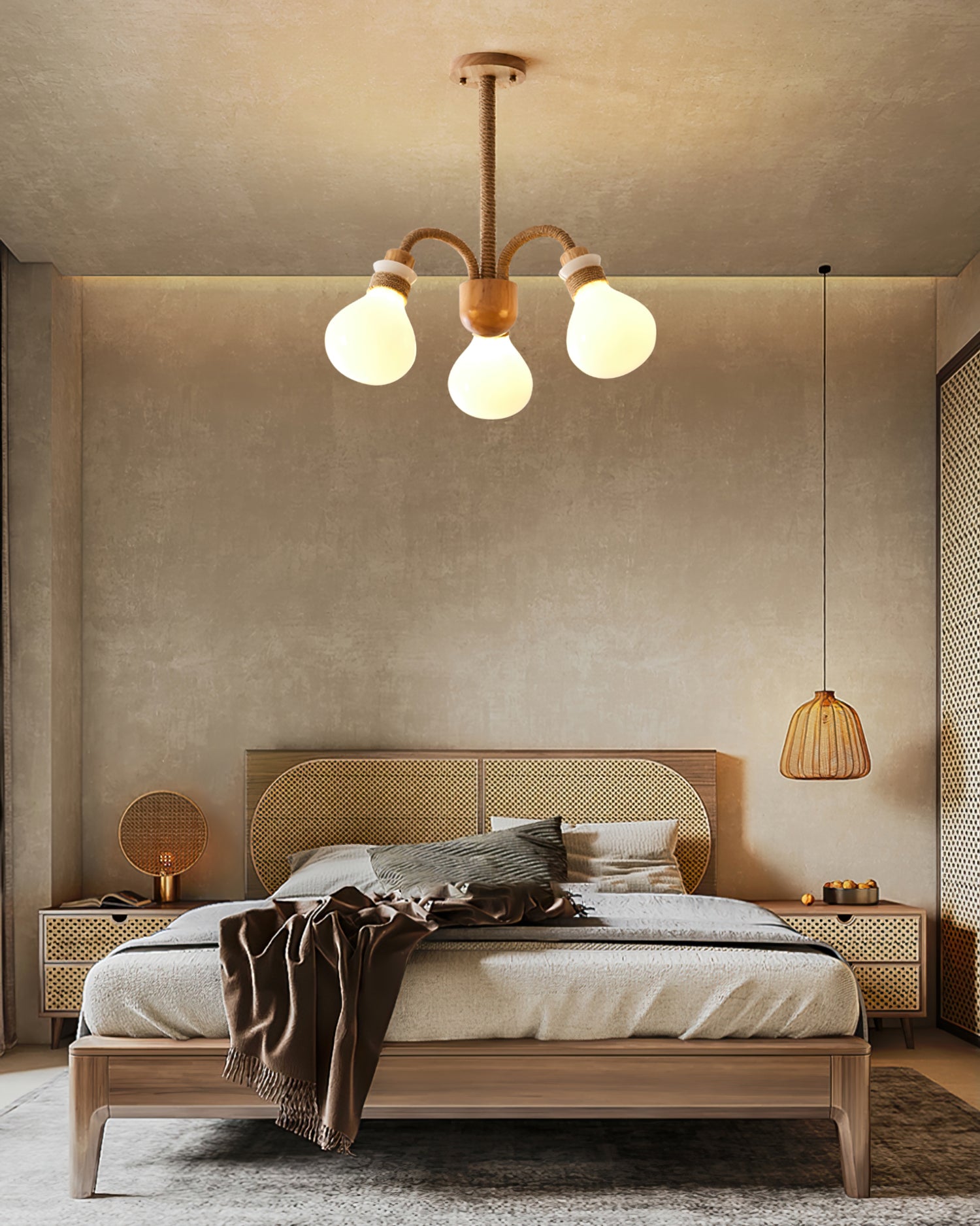 Hemp Rope Chandelier - Lumpaz