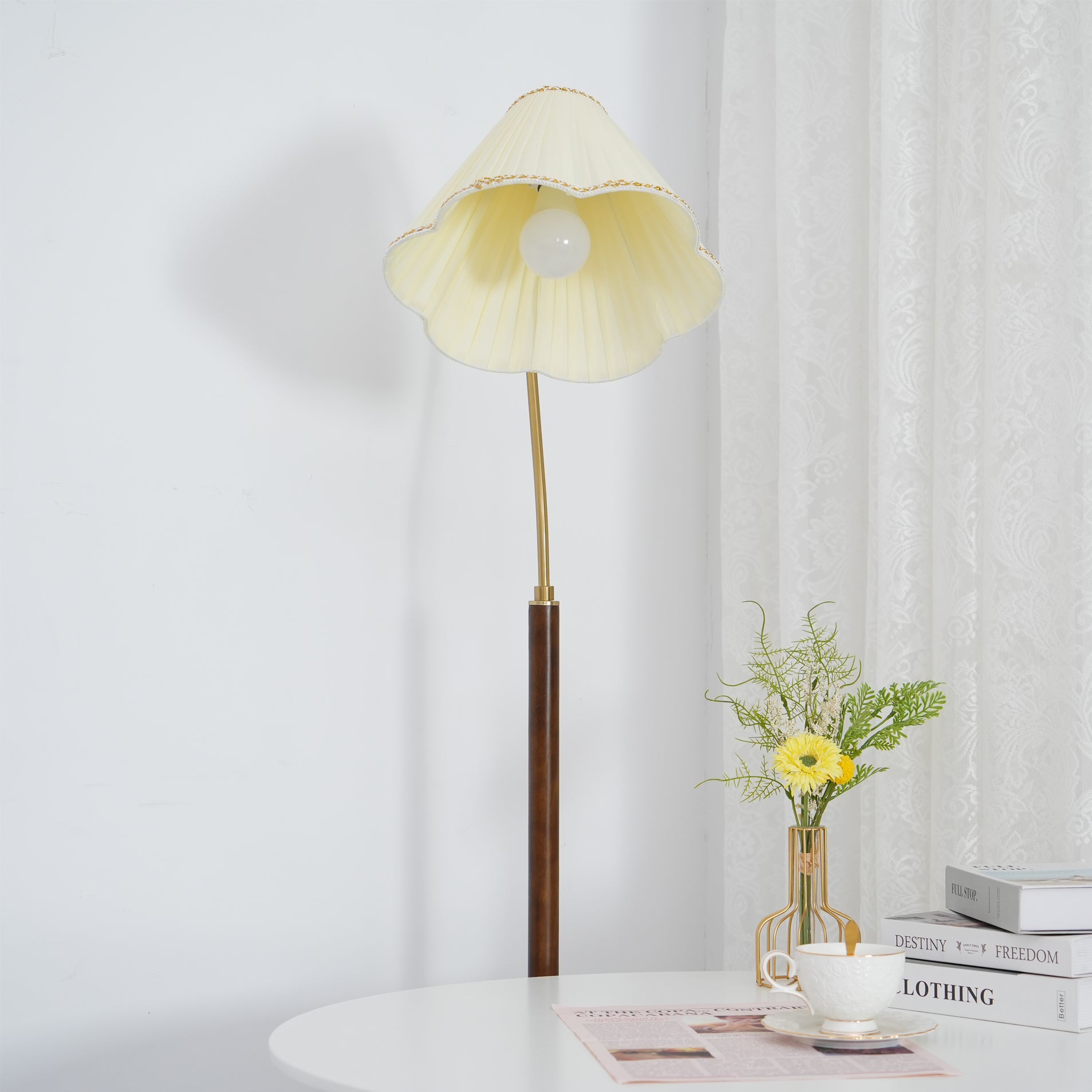 Florentine Fabric Floor Lamp - Lumpaz