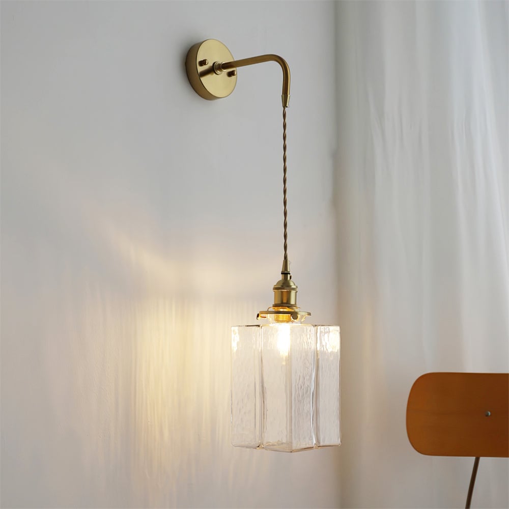 Jewel Glass Brass Wall Lamp - Lumpaz