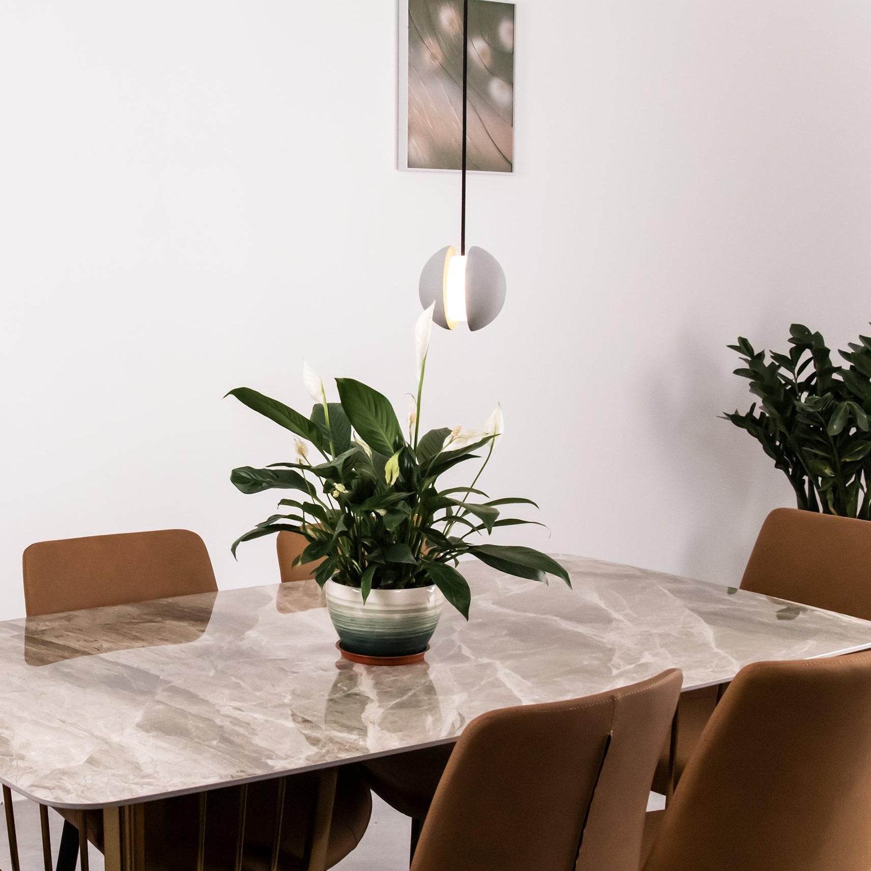 Moon Cement Pendant Lamp - Lumpaz