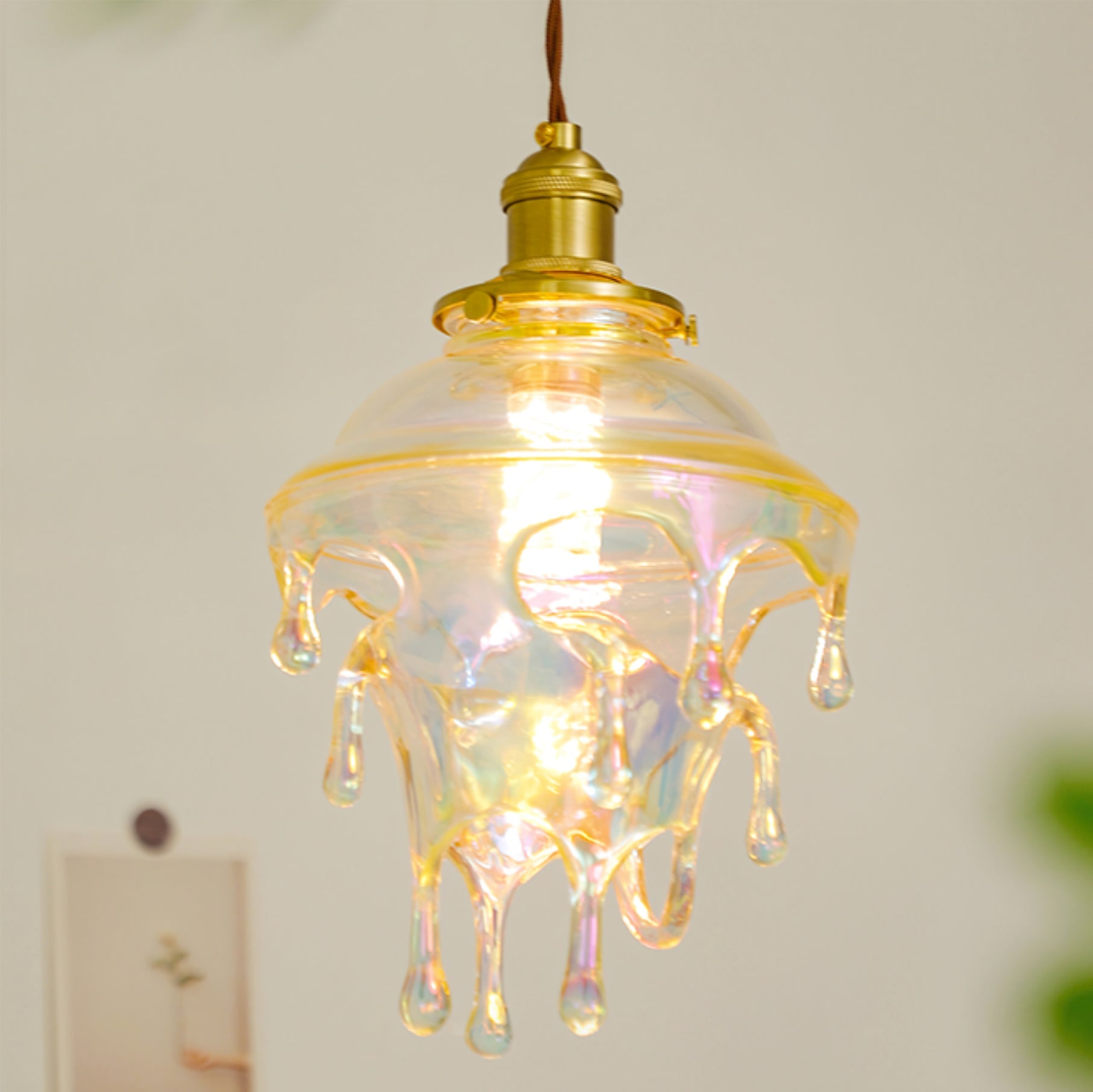 Water Droplets Resin Pendant Lamp - Lumpaz