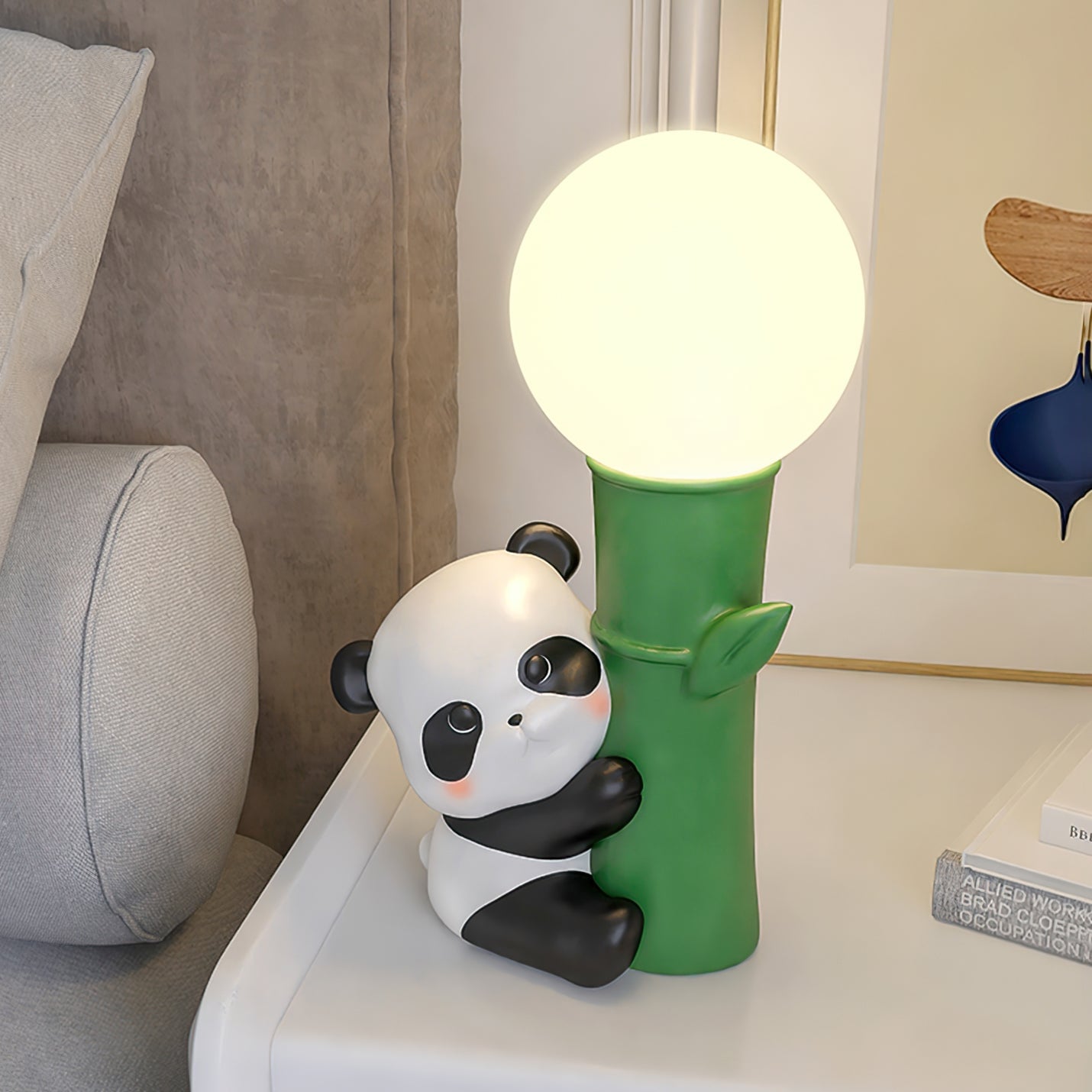 Panda Bamboo Table Lamp - Lumpaz