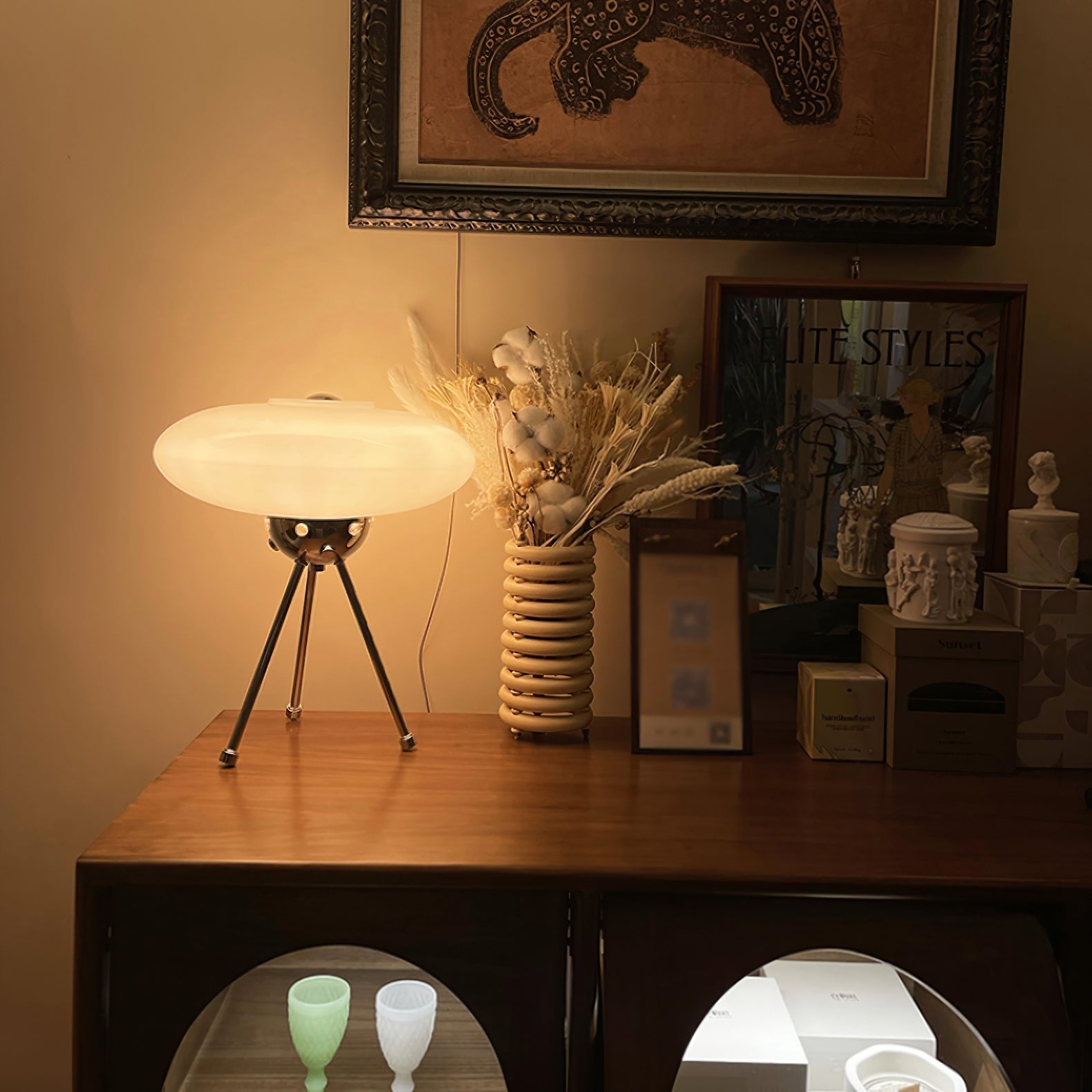 Glass UFO Table Lamp - Lumpaz