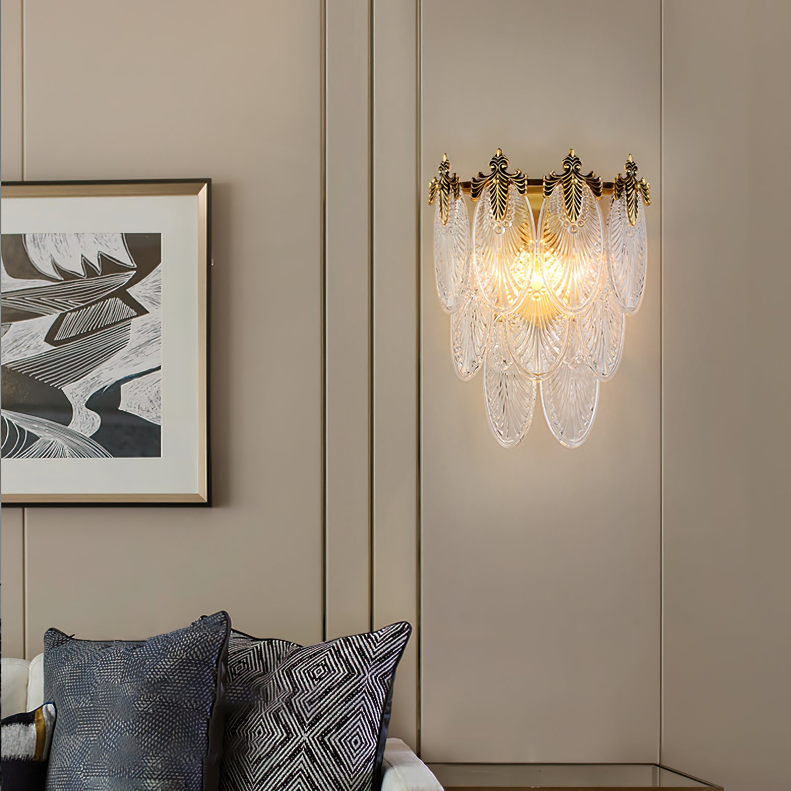 Giulia Brass Wall Lamp - Lumpaz