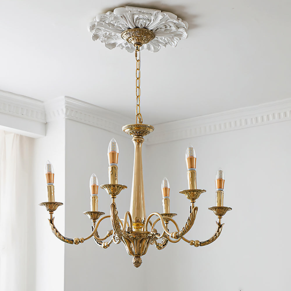 Candle Brass Chandelier - Lumpaz