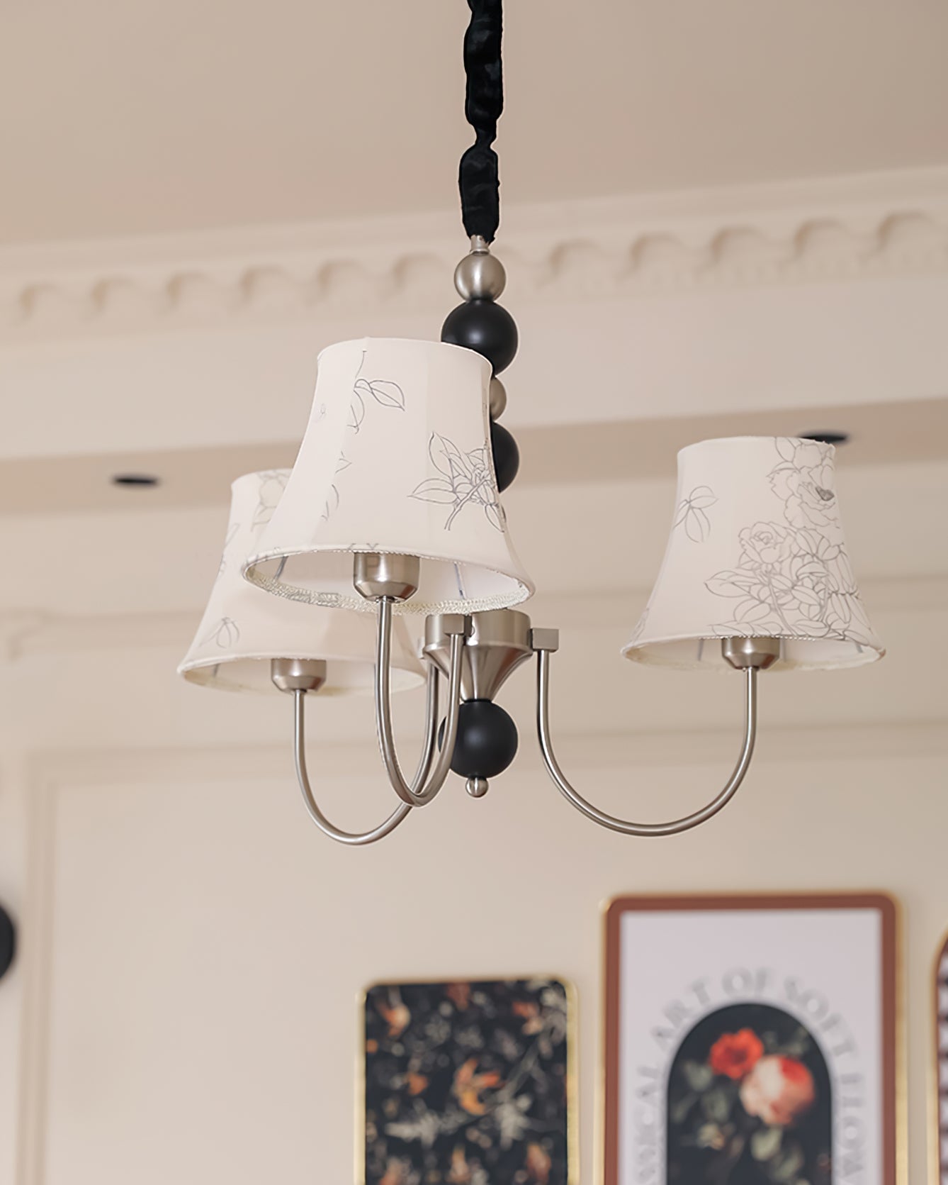 Orchid Fabric Chandelier - Lumpaz