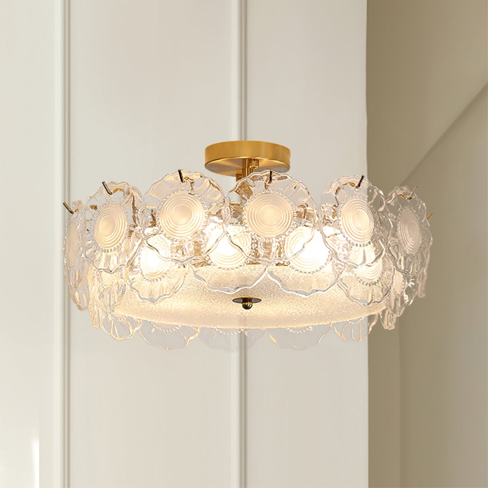 Pobllem Glass Ceiling Lamp - Lumpaz