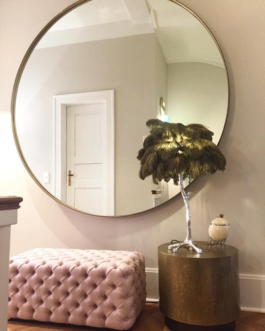 Ostrich Feather Table Lamp - Lumpaz