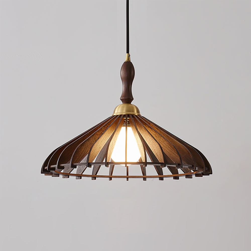 Umbrella Wood Pendant Lamp - Lumpaz