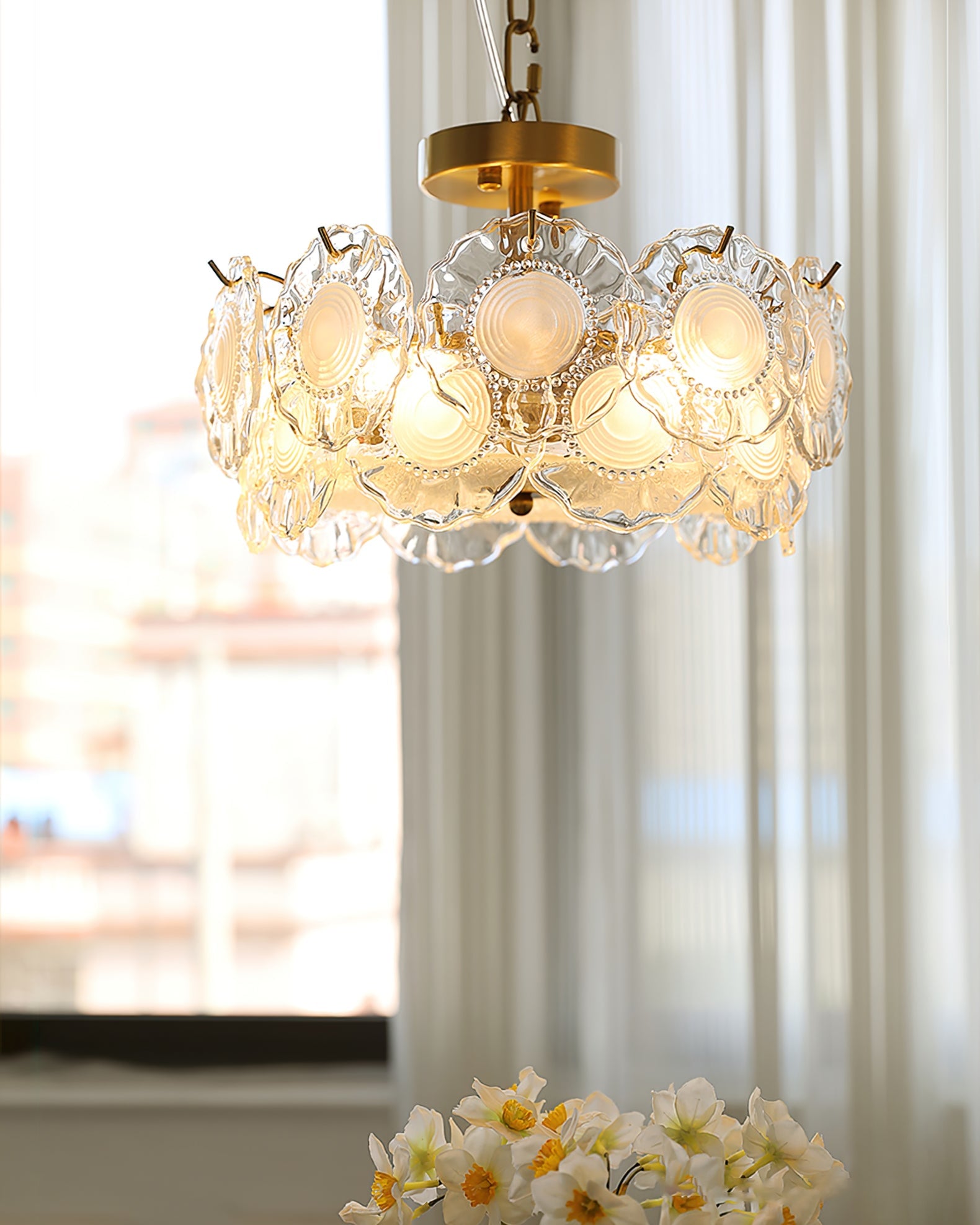 Pobllem Glass Ceiling Lamp - Lumpaz