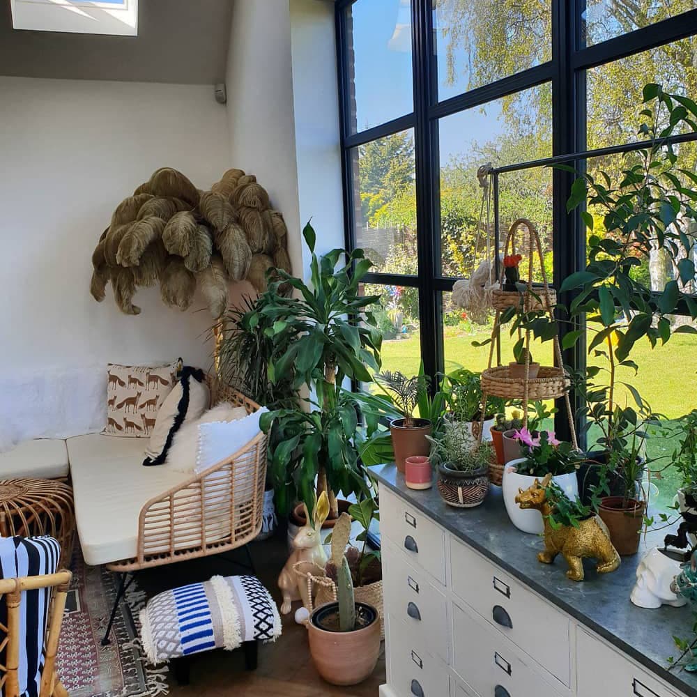 Ostrich Feather Brass Floor Lamp - Lumpaz