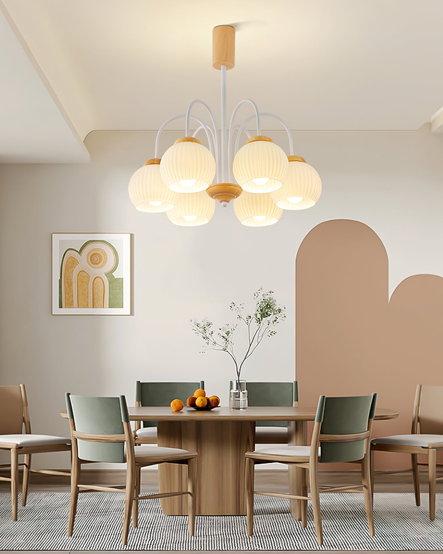 Molecural Wood Chandelier - Lumpaz
