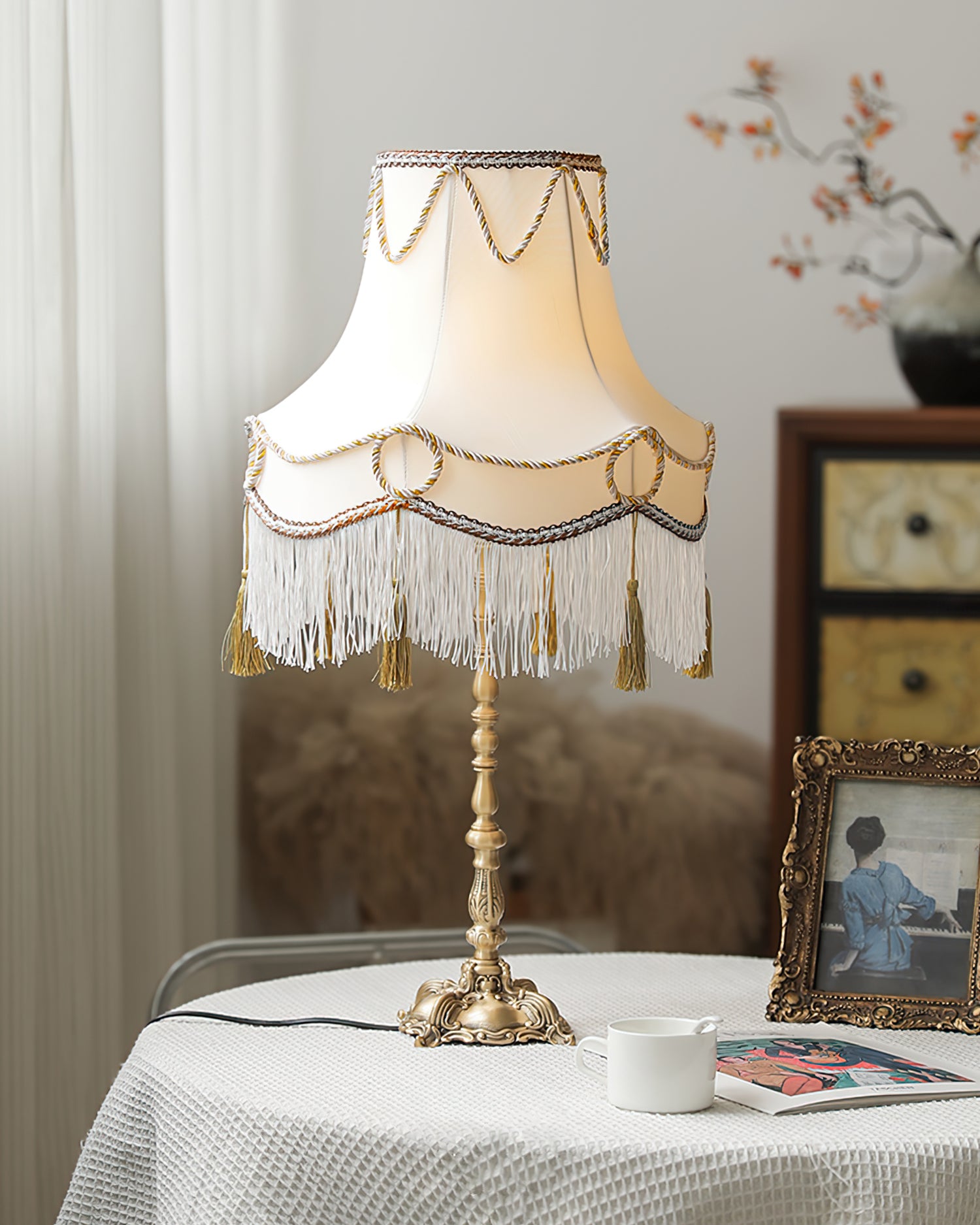 Victorian Brass Table Lamp - Lumpaz