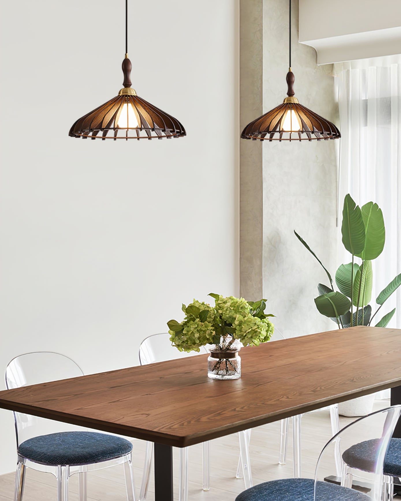 Umbrella Wood Pendant Lamp - Lumpaz