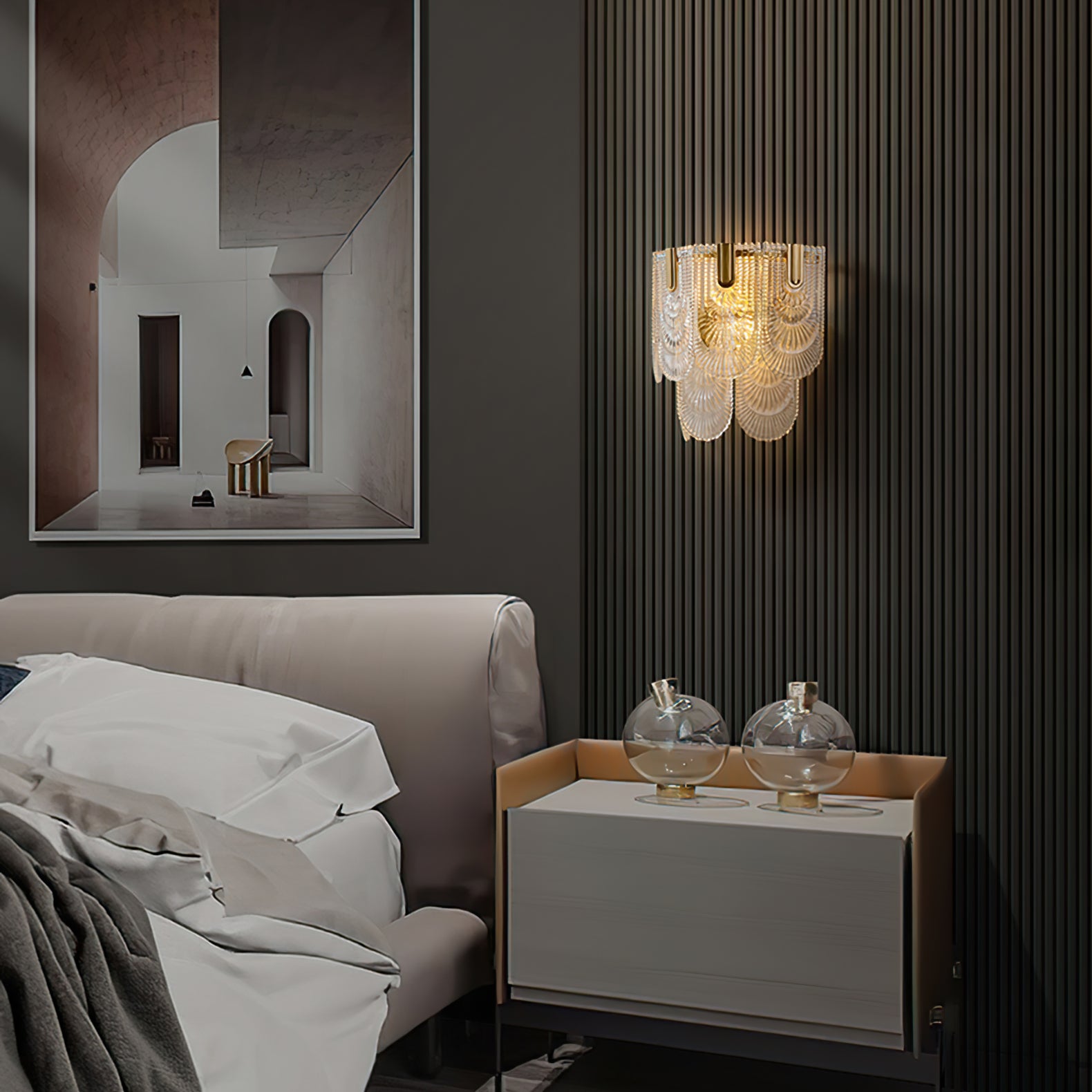 Giulia Brass Wall Lamp - Lumpaz