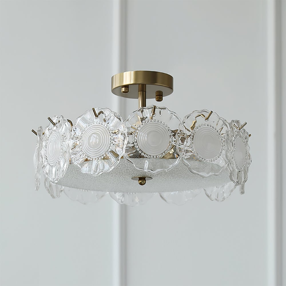 Pobllem Glass Ceiling Lamp - Lumpaz
