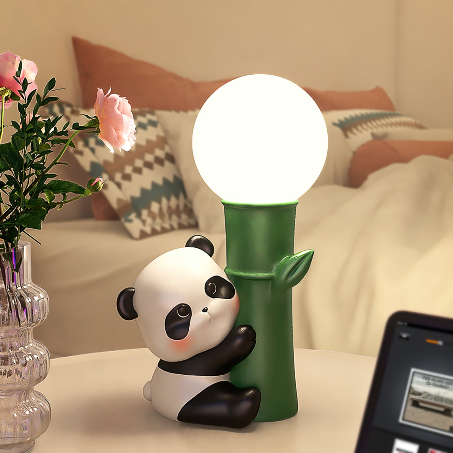 Panda Bamboo Table Lamp - Lumpaz