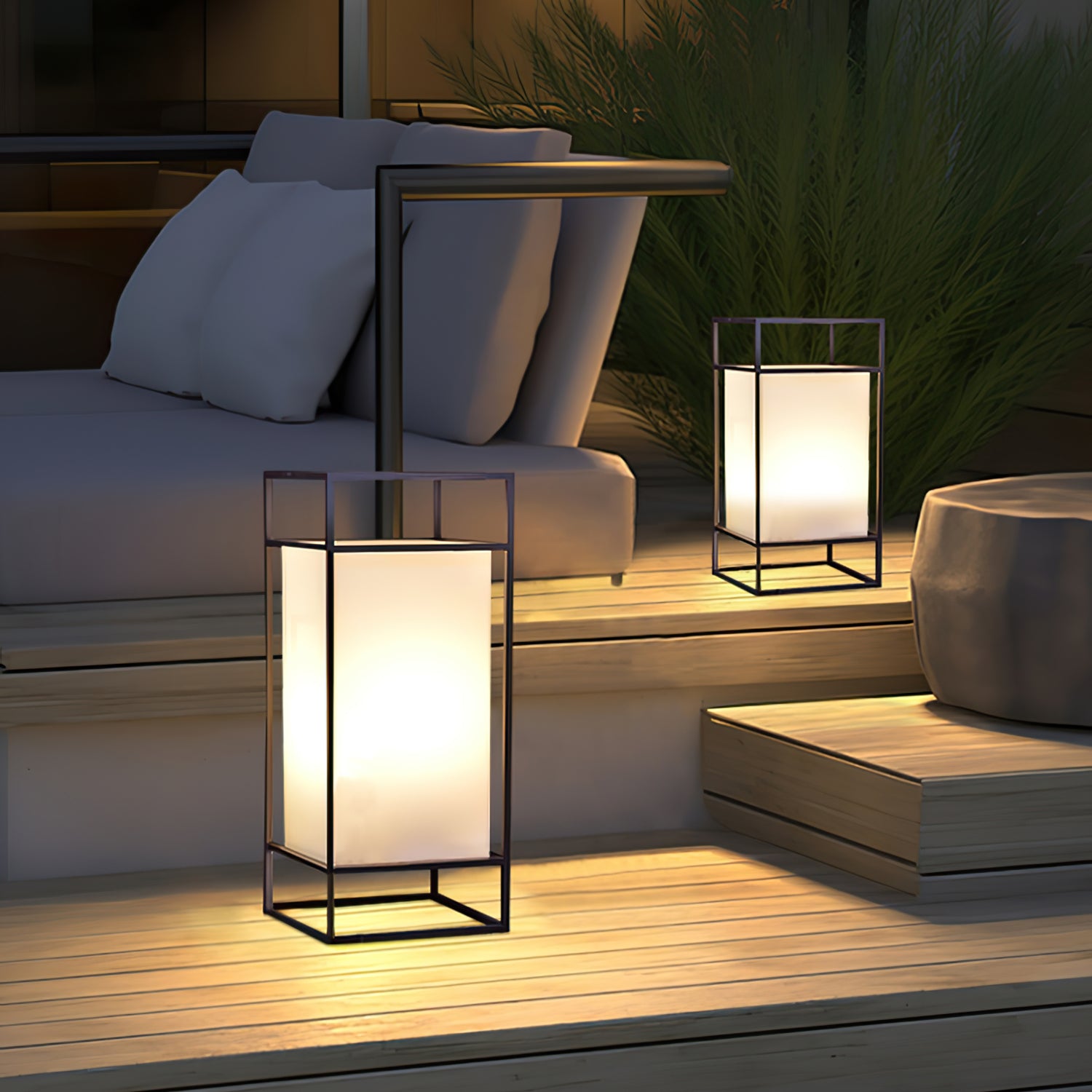 Cleo Lantern Outdoor Table Lamp - Lumpaz