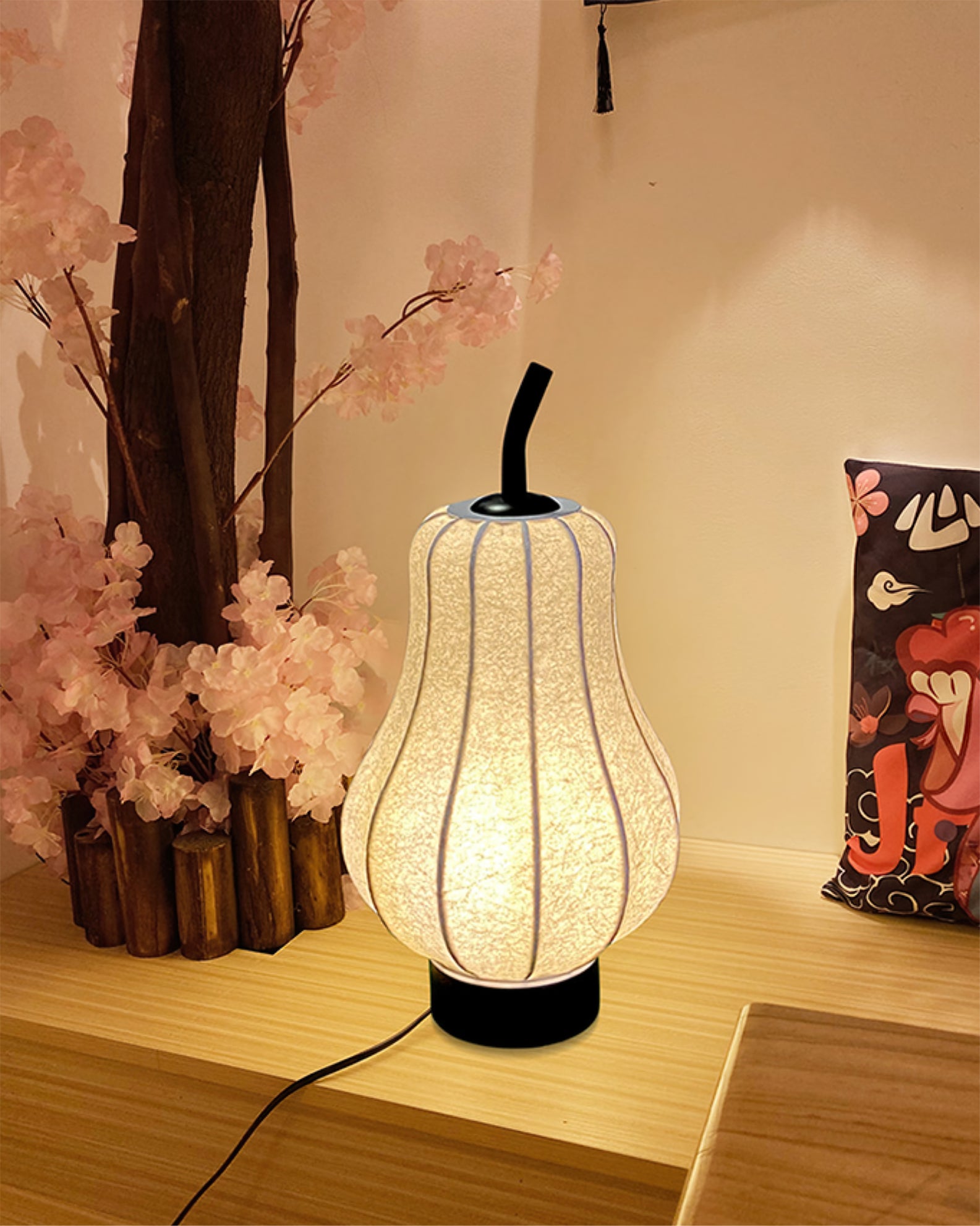 Pear Built-in Battery Table Lamp - Lumpaz