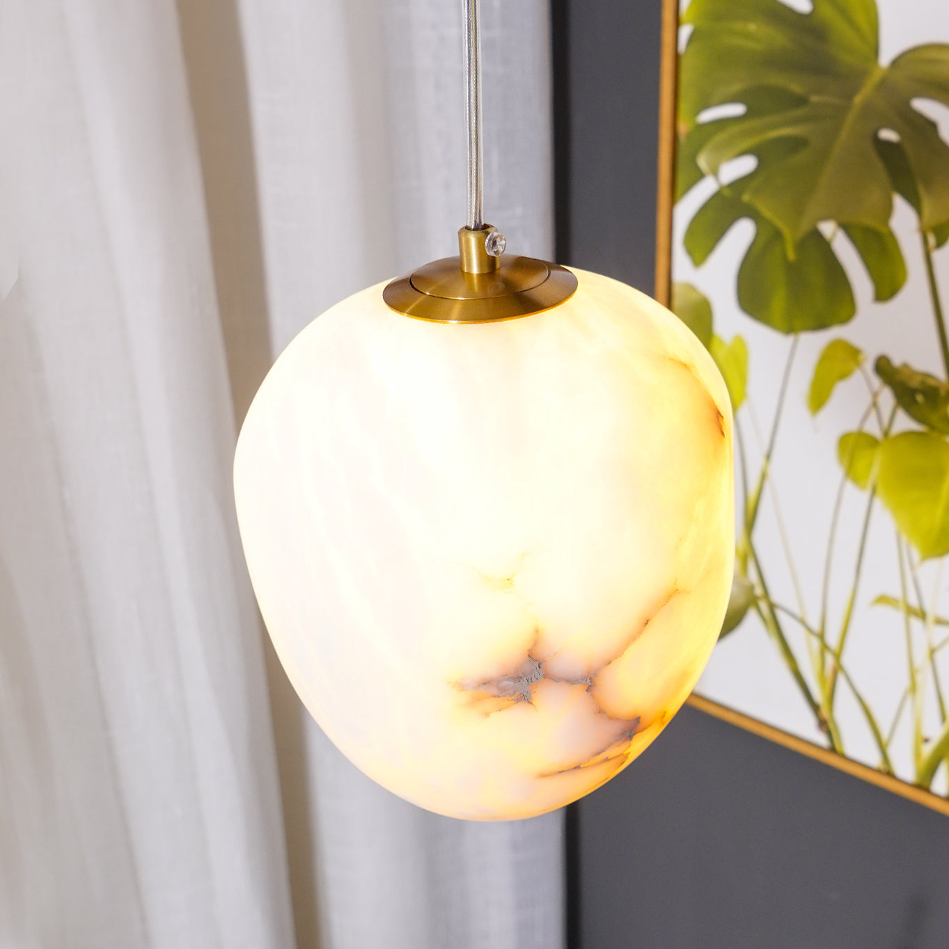 Goose Alabaster Pendant lamp - Lumpaz