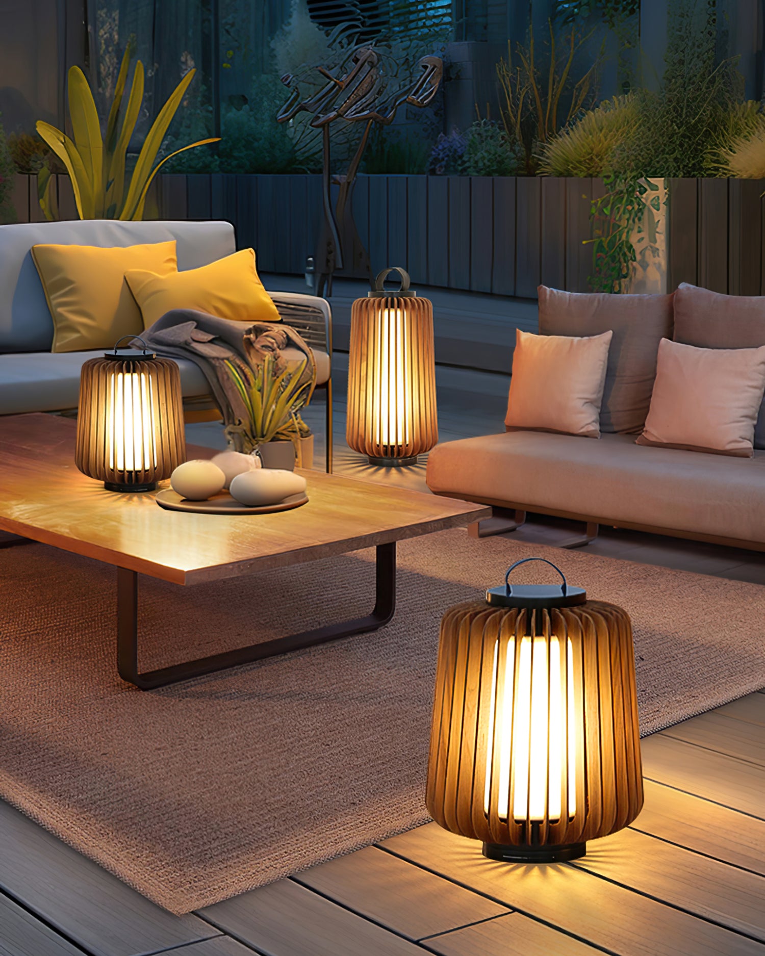 Legno Outdoor Table Lamp - Lumpaz