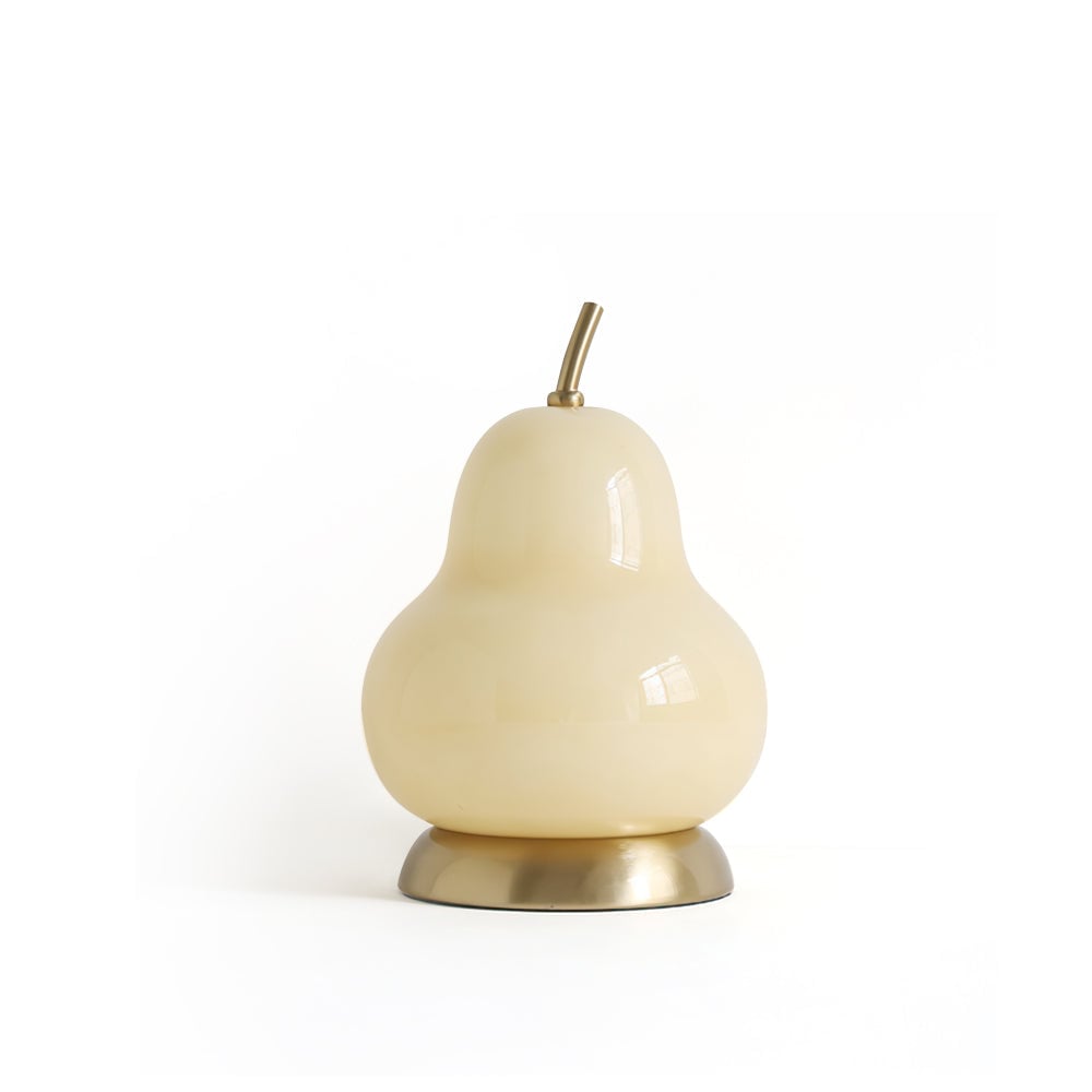 Pear Glass Built-in Battery Table Lamp - Lumpaz