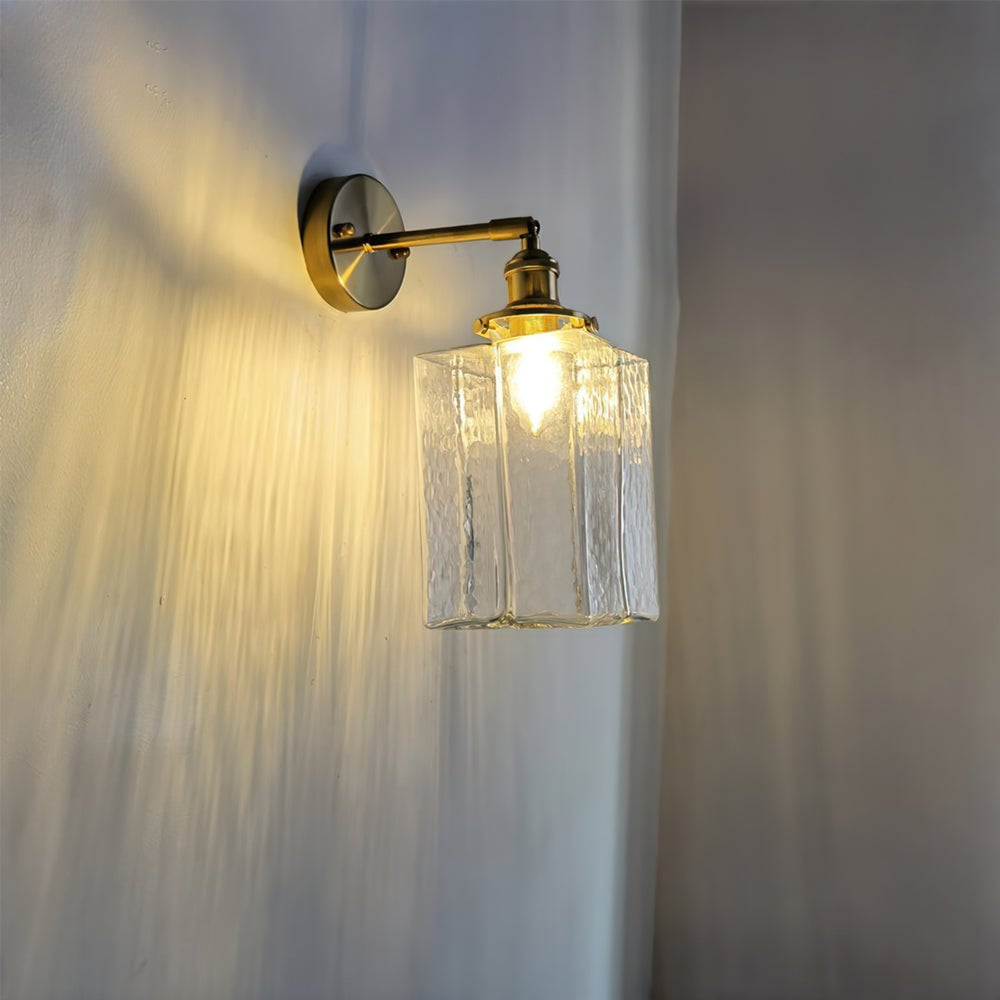 Jewel Glass Brass Wall Lamp - Lumpaz