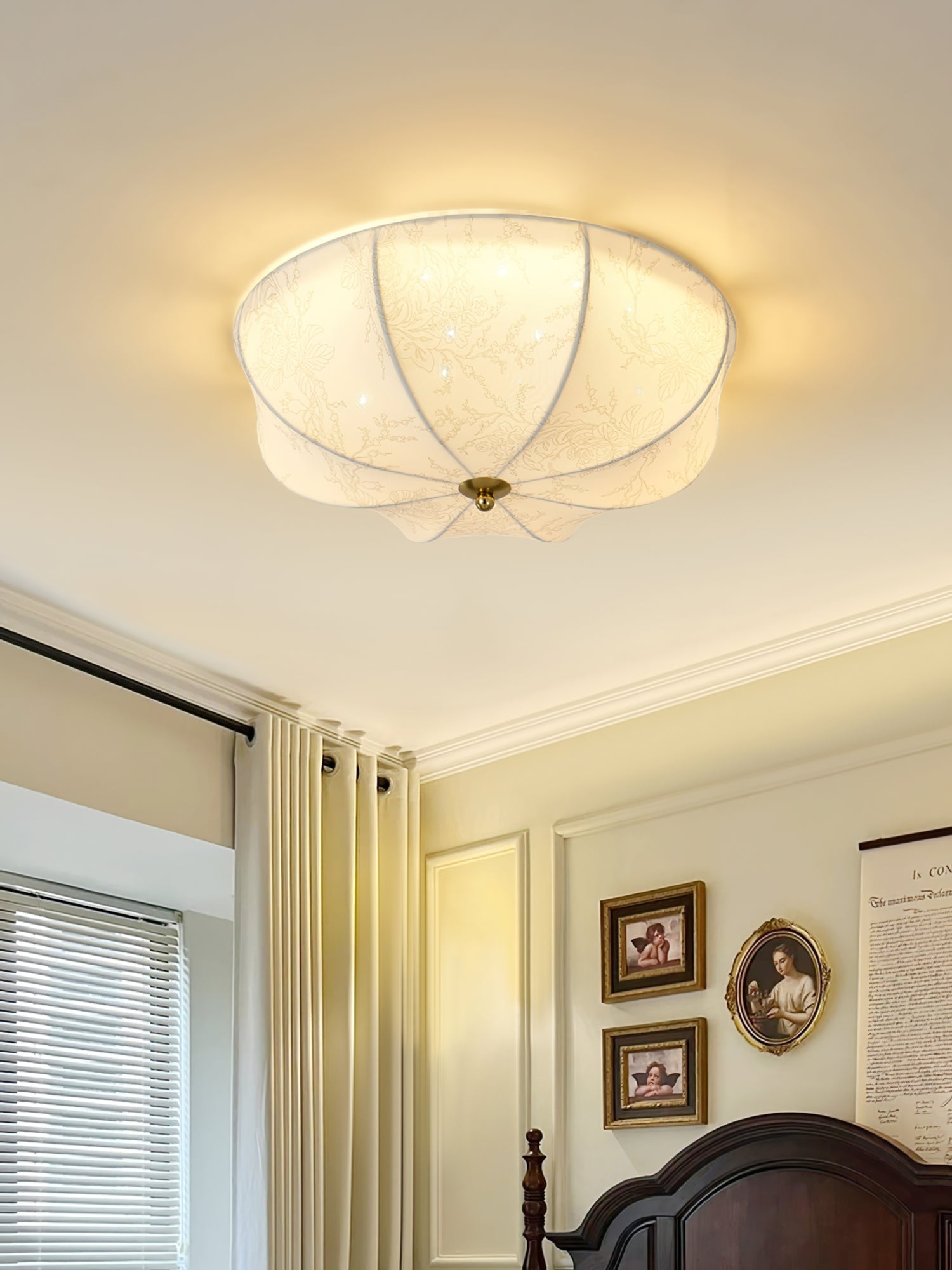 Orchid Fabric Ceiling Lamp - Lumpaz