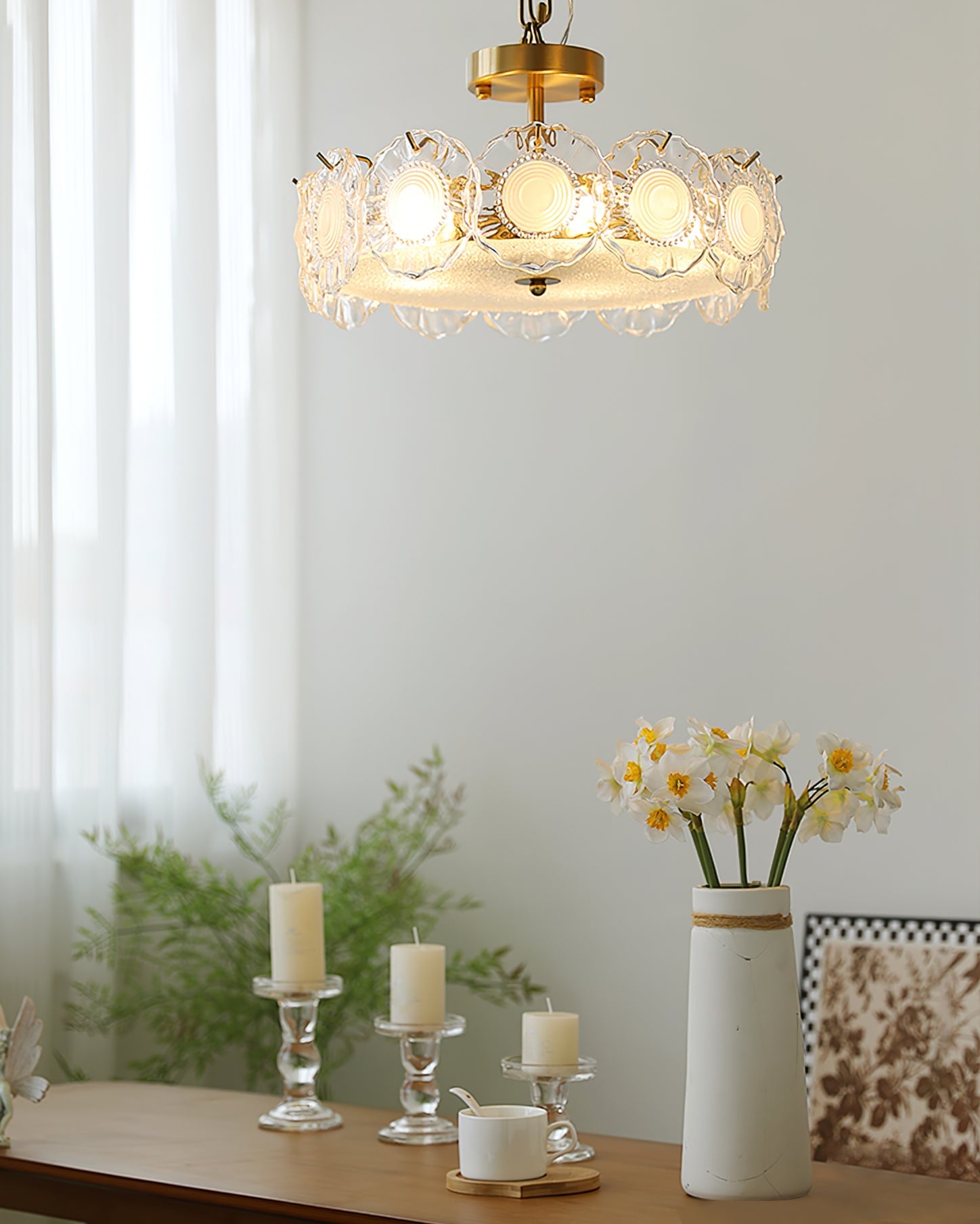 Pobllem Glass Ceiling Lamp - Lumpaz