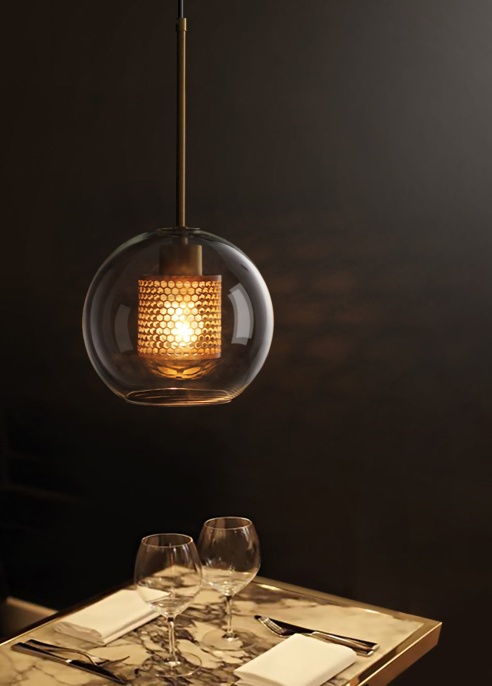 Chiswick Glass Pendant Light - Lumpaz