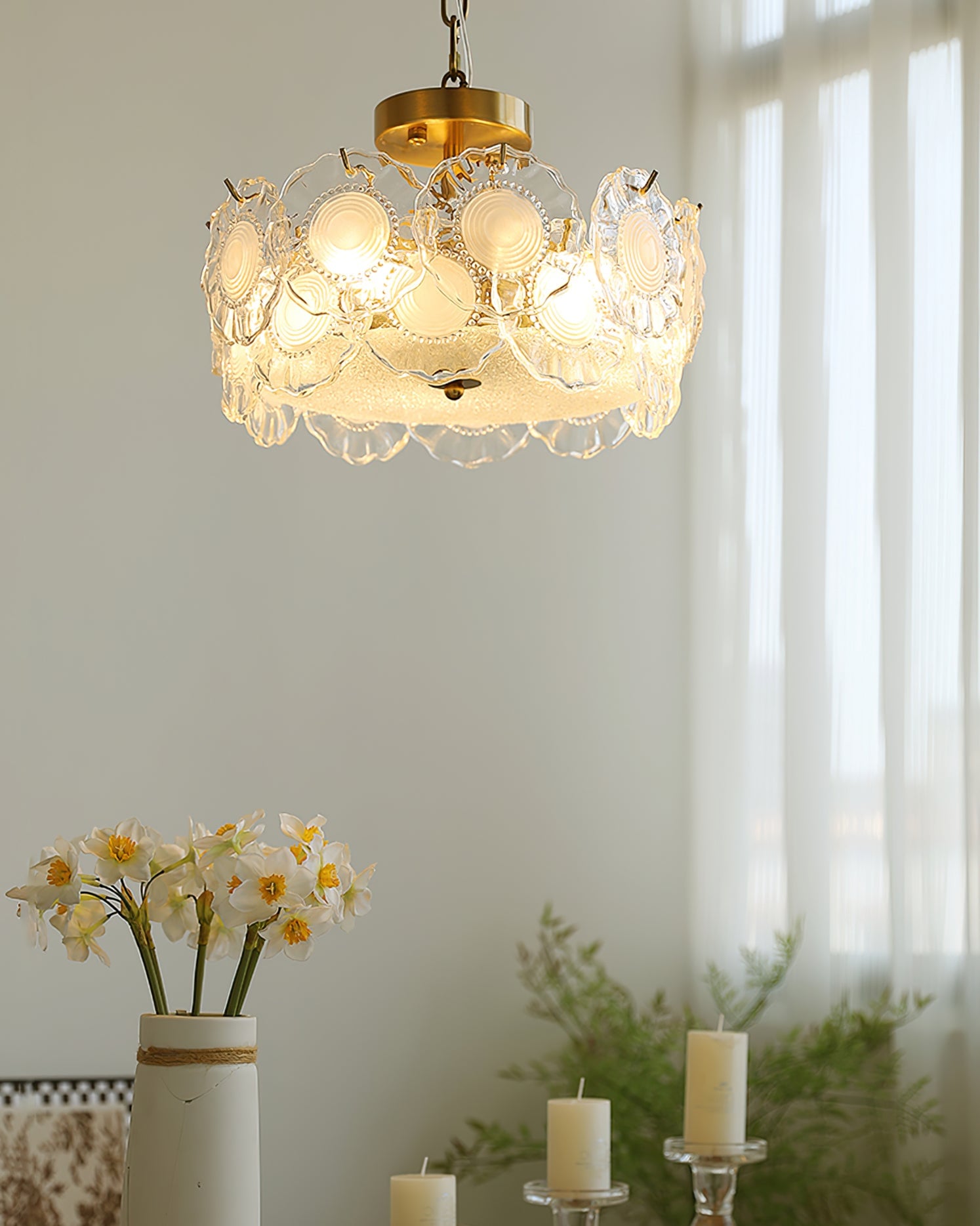 Pobllem Glass Ceiling Lamp - Lumpaz