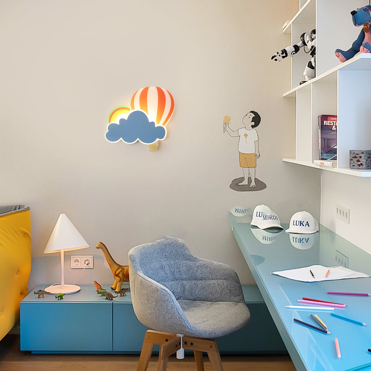 Hot Air Balloon Wall Lamp - Lumpaz