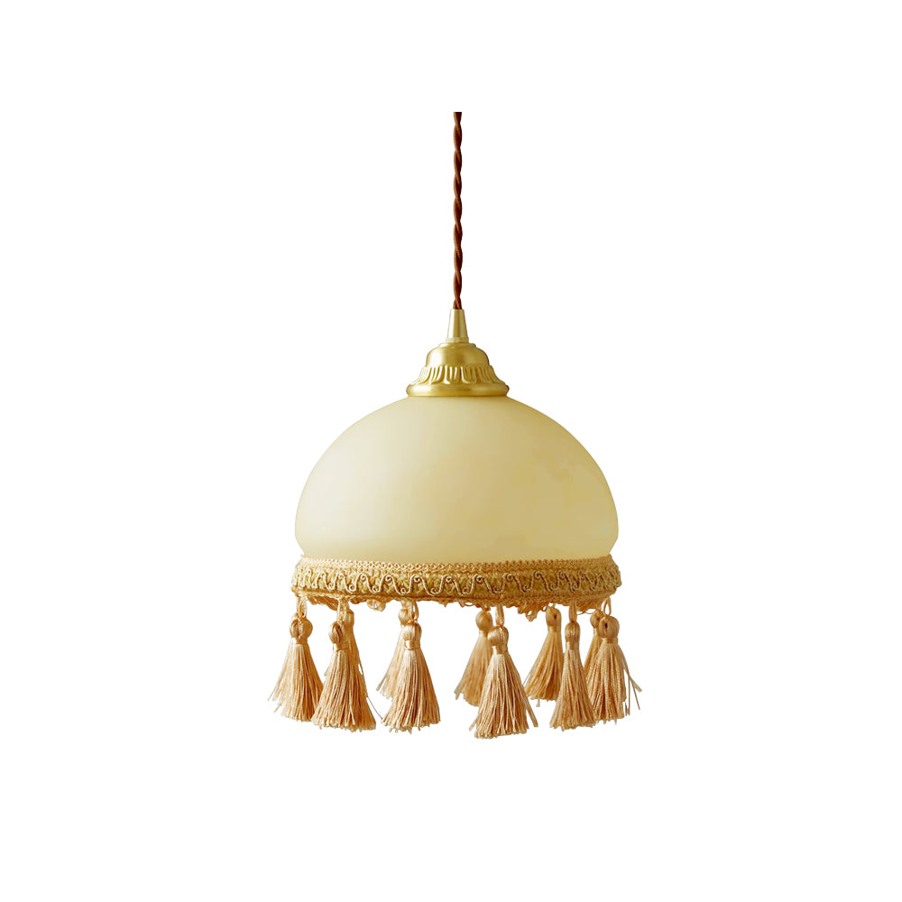 French Tassels Brass Pendant Light - Lumpaz