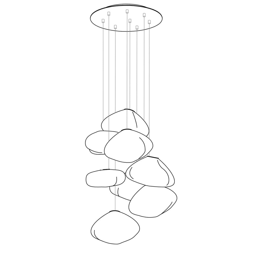 73 Random Glass Pendant Light - Lumpaz